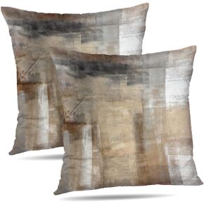 Modern Art Geometric Pillow Cover, Decorative Throw Pillow Covers Black Red Abstract Artwork Cushion Cover for Bedroom Sofa Living Room 12 x 20 Inch Set of 2 in Saudi Arabia