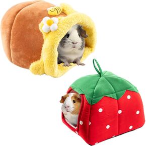 Avont 2 Pack Guinea Pig Tunnel & Hideout, Small Animal Bed in Kuwait