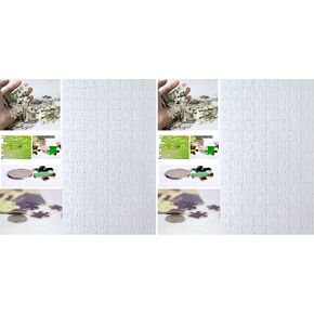 10 Sets Blank Sublimation A4 Jigsaw Puzzles with 120 Pieces - DIY Heat Press Transfer Crafts - Wholesale DIY Thermal Transfer Pearl Puzzles in Kuwait