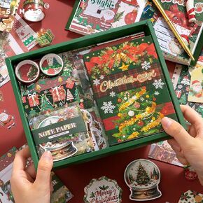 Christmas Scrapbook Kit, Junk Journal Supplies,Red Christmas Journaling Kit in Saudi Arabia