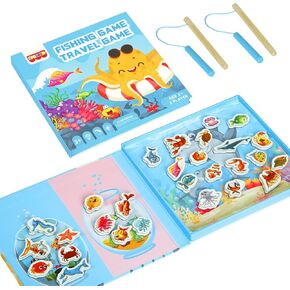 Magnetic Checkers & Tic-Tac-Toe 2-in-1 Travel Game for Kids Ages 3+ in Kuwait
