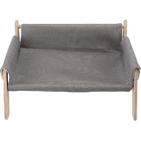 Elevated Cat Couch with Sturdy Wood Construction (Gray) in Kuwait