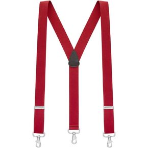 Suspender Store Solid Suspenders -1.5-Inch Wide Elastic - Y-Back - Trigger Snaps - Many Colors & 4 Sizes Including Big & Tall in Saudi Arabia