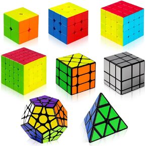 Speed Cubes 8 Pack Magic Puzzle Cube Collection for Kids & Adults in Kuwait