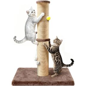 36'' Tall Cat Scratching Post for Indoor Cats with Sisal Post & Plush Toys in Saudi Arabia