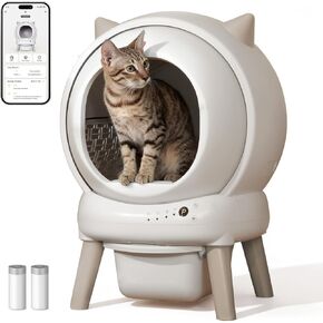 Automatic Litter Box, ZHMZ E2 Self Cleaning Litter Box for Multiple Cats in Kuwait
