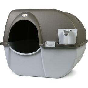 Omega Paw NRA15 Self Cleaning Litter Box Regular Size,Grey in Saudi Arabia