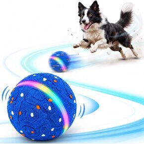 Interactive Dog Ball Toy[Newly Upgraded], 3 Modes, Sound & Vibration, USB-C in Saudi Arabia