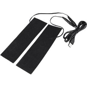 1 Pair Black USB Carbon Fiber Heating Mat 5V USB Electric Heating Element Film Heater Pads USB Heating Pad USB Heating Film Heat Pad for Warming Feet in Saudi Arabia