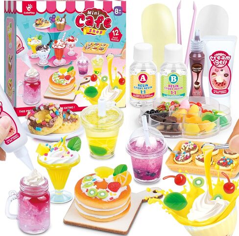12 Making Miniature Food Toys Set, DIY, Resin Play, Mini Pretend Play Food in Kuwait