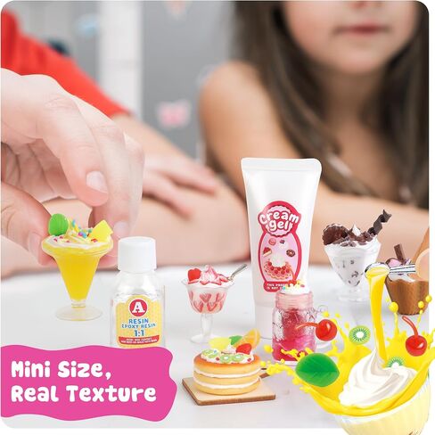 12 Making Miniature Food Toys Set, DIY, Resin Play, Mini Pretend Play Food in Kuwait