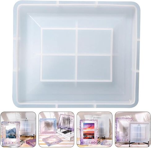 Silicone Photo Frame Mold for DIY Crafts Resin Art Holiday Gift Making in Saudi Arabia