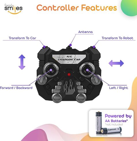 Kids Transforming Robot RC Sport Car Toys Boys 8-13 Remote Control Vehicle Gift Yellow in Saudi Arabia