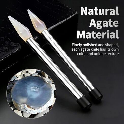 Natural Agate Knife Burnisher Jewelry Hand Polishing Tool in Saudi Arabia