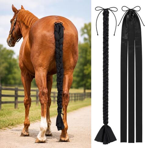 Chunyin 2 Pcs 44.5in 3 Tube Braid in Horse Tail Bags Stretch Fabric in Kuwait