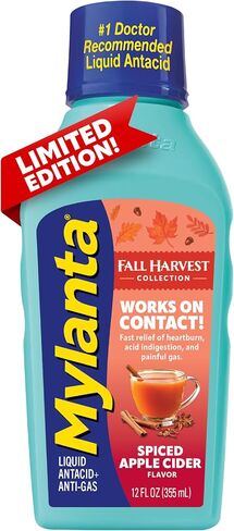 Mylanta Antacid and Gas Relief, Tonight Formula, Honey-Chamomile, 12 Fl Oz (Pack of 1) in Kuwait