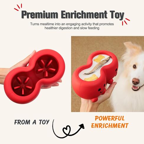 Slow Feeder Dog Lick Bowl, Natural Rubber Freeze Dog Lick Mat Toy in Kuwait