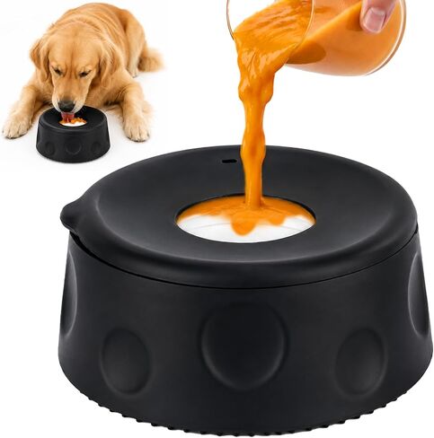 Slow Feeder Dog Bowl, Large Capacity Silicone for Medium & Large Dogs in Saudi Arabia