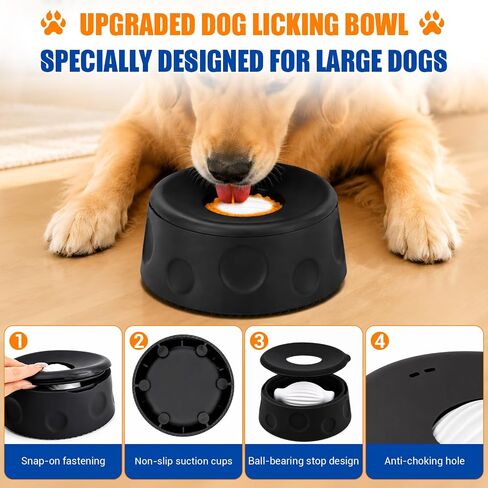Slow Feeder Dog Bowl, Large Capacity Silicone for Medium & Large Dogs in Saudi Arabia