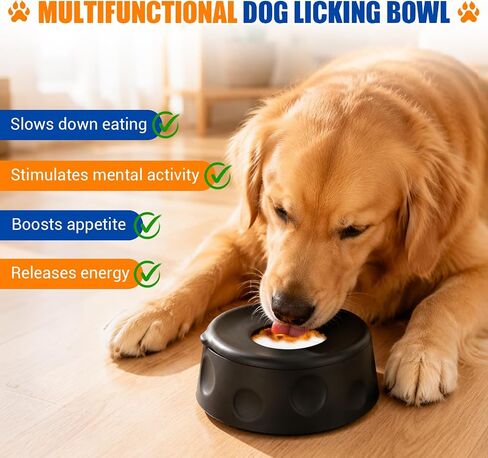 Slow Feeder Dog Bowl, Large Capacity Silicone for Medium & Large Dogs in Saudi Arabia