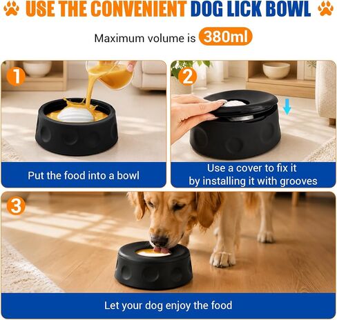 Slow Feeder Dog Bowl, Large Capacity Silicone for Medium & Large Dogs in Saudi Arabia