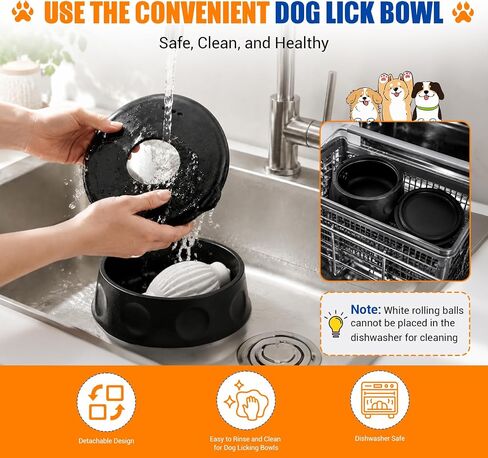Slow Feeder Dog Bowl, Large Capacity Silicone for Medium & Large Dogs in Saudi Arabia