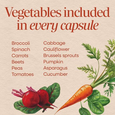 Nature's Way Garden Veggies, Veggie Powder Blend, 900mg per Serving, 60 Capsules in Kuwait