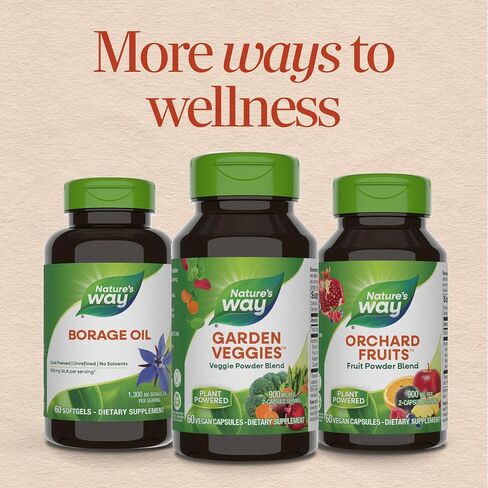 Nature's Way Garden Veggies, Veggie Powder Blend, 900mg per Serving, 60 Capsules in Kuwait