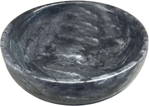 Daszui Natural Marble Decorative Bowls for Home Decor, 4.72 inch Hand-Carved Decorative Bowl Key Bowl, Ritual use, Incense Burner, smudging Bowl, Decoration Bowl, offering Bowl in Kuwait