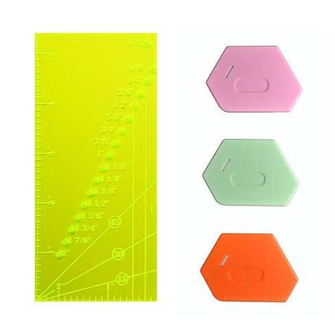 Magnetic Seam Guide for Sewing Machine with Piercing Seam Guide Ruler,Seam Gauge Ruler,Universal Sewing Machine Quilting Accessories for Hemming,Mitered Corners in Kuwait