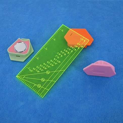 Magnetic Seam Guide for Sewing Machine with Piercing Seam Guide Ruler,Seam Gauge Ruler,Universal Sewing Machine Quilting Accessories for Hemming,Mitered Corners in Kuwait