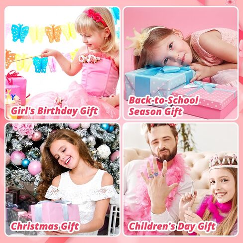 Faburo 50 Pcs Kids Rings for Girls, Adjustable Rings Girls Toddler Jewelry in Kuwait