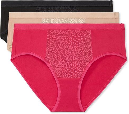 Warner's Women's Blissful Benefits Tummy-Smoothing Comfort Microfiber Hipster 3-Pack Ru5023w in Kuwait
