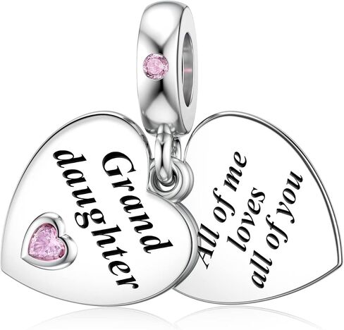 DALARAN 925 Sterling Silver Charms Mother Daughter Sister Dangle Bead for Charm Bracelet Necklace in Kuwait