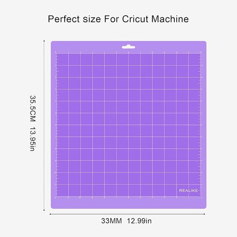 REALIKE Strong Cutting Mat for Cricut Maker 3/Maker/Explore 3/Air 2/Air/One, 2 Pack 12x12 Inch Purple Strong Adhesive Sticky Non-Slip Cut Mat Replacement Accessories for Cricu in Saudi Arabia