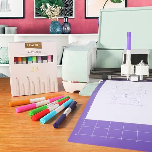 REALIKE Strong Cutting Mat for Cricut Maker 3/Maker/Explore 3/Air 2/Air/One, 2 Pack 12x12 Inch Purple Strong Adhesive Sticky Non-Slip Cut Mat Replacement Accessories for Cricu in Saudi Arabia