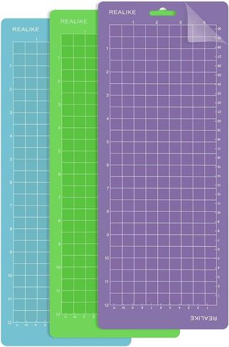 REALIKE Cutting Mat Compatible with Cricut Joy (4.5x12 inch, 3Mats),Durable Adhesive Cutting mats for Joy Accessories in Saudi Arabia