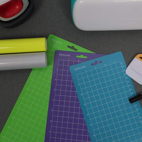 REALIKE Cutting Mat Compatible with Cricut Joy (4.5x12 inch, 3Mats),Durable Adhesive Cutting mats for Joy Accessories in Saudi Arabia
