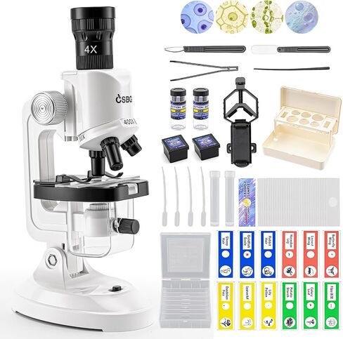 Microscope for Kids, 63-Piece STEM Science Kit in Kuwait