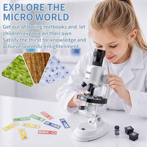 Microscope for Kids, 63-Piece STEM Science Kit in Kuwait