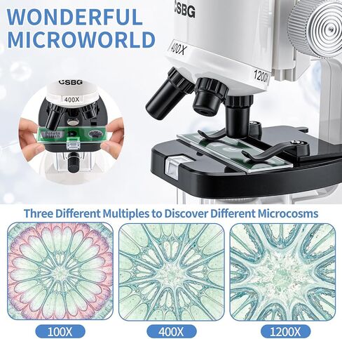 Microscope for Kids, 63-Piece STEM Science Kit in Kuwait