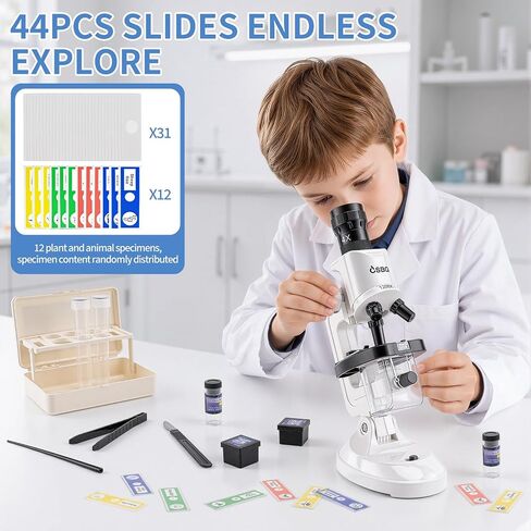 Microscope for Kids, 63-Piece STEM Science Kit in Kuwait