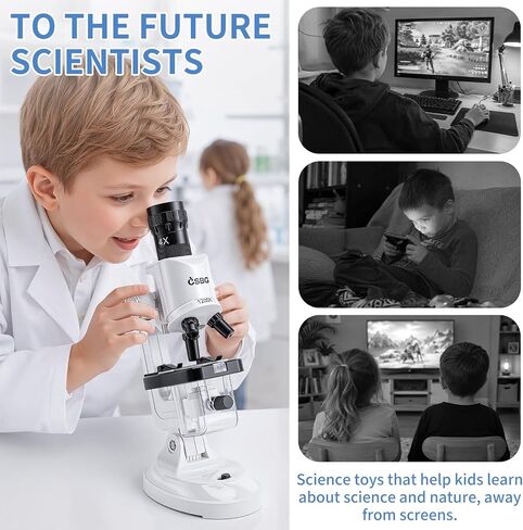 Microscope for Kids, 63-Piece STEM Science Kit in Kuwait