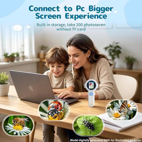 Microscope for Kids with Camera, STEM Toy for Boys & Girls Ages 3‑12 in Kuwait