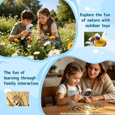 Microscope for Kids with Camera, STEM Toy for Boys & Girls Ages 3‑12 in Kuwait