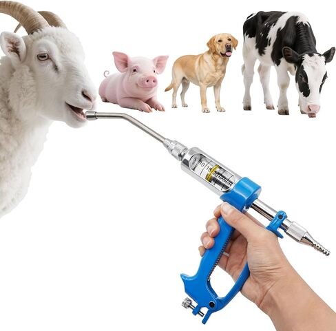 30ml Adjustable Livestock Drench Gun for Goats, Sheep & Cattle in Kuwait