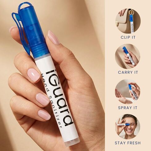 iGuard - Hand Sanitizer Spray - On The Go - Mobile, Travel, Home and Car Use (Orange Citrus, 6 pack) in Kuwait