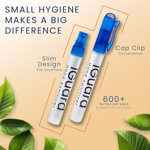 iGuard - Hand Sanitizer Spray - On The Go - Mobile, Travel, Home and Car Use (Orange Citrus, 6 pack) in Kuwait