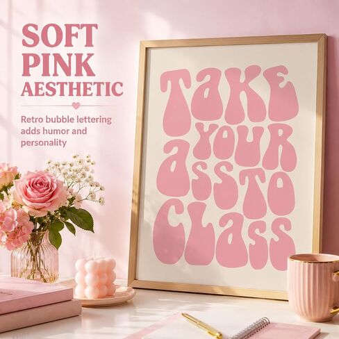 College Apartment Wall Art, Dorm Room Decor, Funny Roommate Sign, Funny College Sign, Dorm Wall Art, To Class, Typography Wall Decor Art College Dorm Student Unframed (8x10 inches) in Kuwait