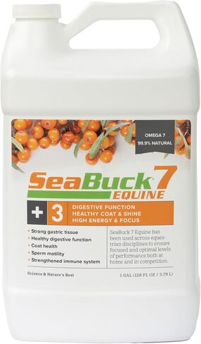 SeaBuck 7 Equine Sea Buckthorn Supplement for Horses, 1 Gallon in Kuwait